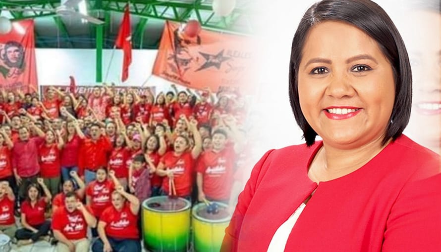 Militantes del FMLN piden a Cristina Cornejo como primera presidenta de El Salvador