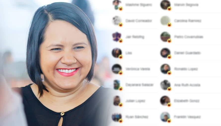 Cristina Cornejo agradecida con los salvadoreños por récord de reacciones “me divierte” a su foto de perfil