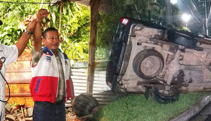 Alcalde de ARENA provocó accidente de tránsito en aparente estado de ebriedad