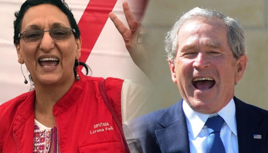 VIDEO: Lorena Peña dice que Bush es el presidente de Estados Unidos