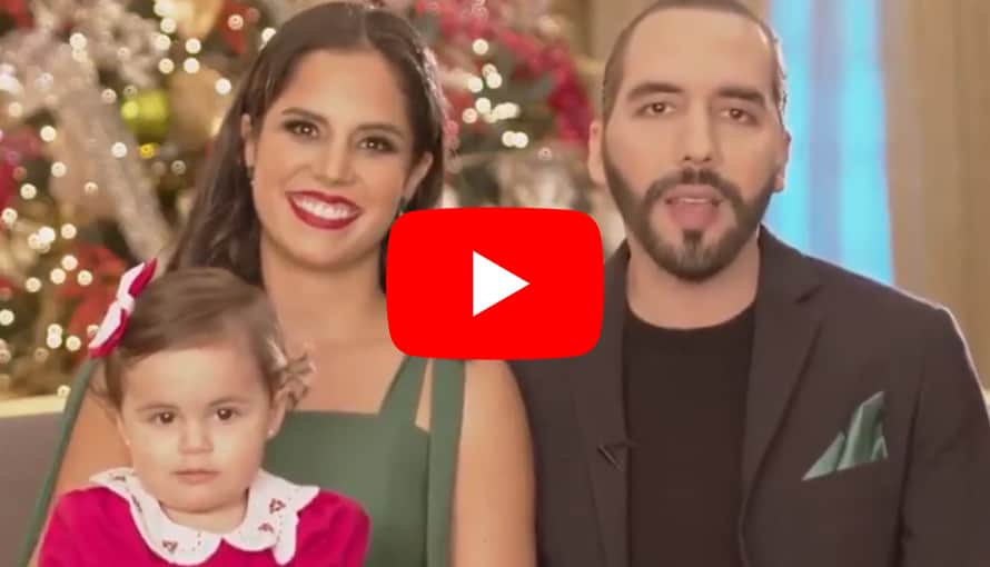Familia Bukele envía un hermoso mensaje de navidad a los salvadoreños