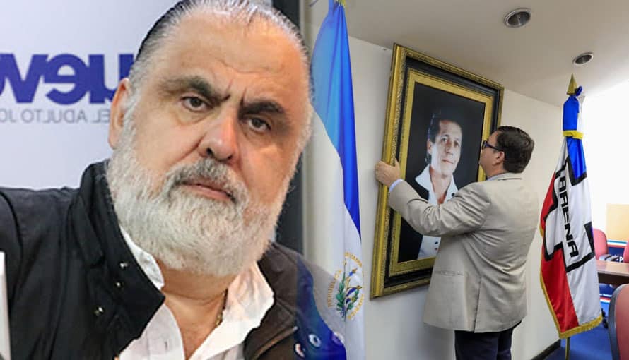 Erick Salguero se “indigna” porque nueva Asamblea removió cuadros de mayor d’Aubuisson