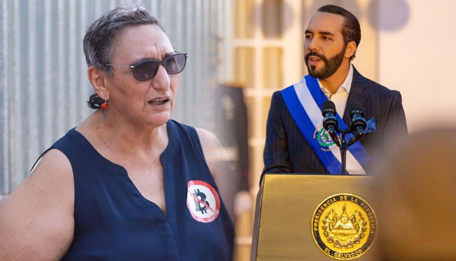 Lorena Peña cataloga los discursos del Presidente Bukele como “misas negras”