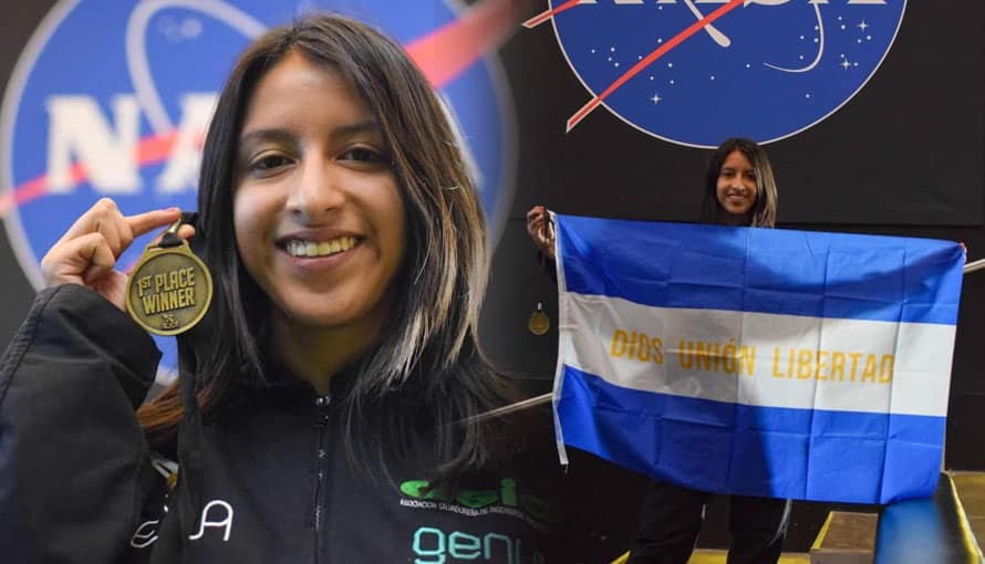 Salvadoreña y su equipo obtuvieron el primer lugar en el International Air and Space Program 2021