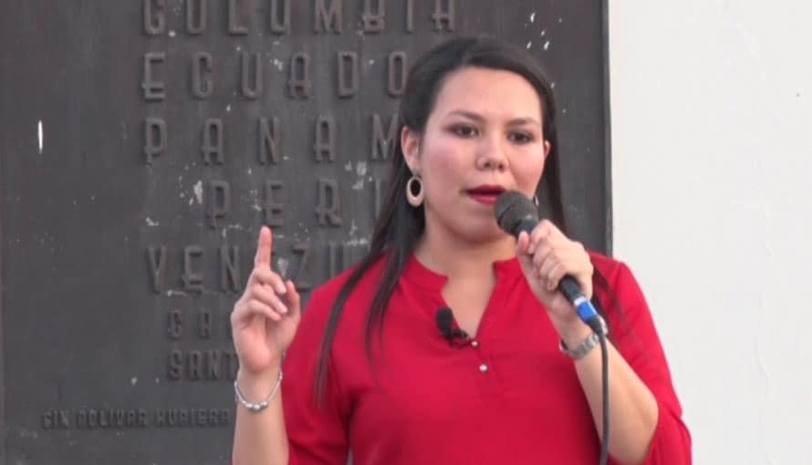 VIDEO: Anabel Belloso brindó un discurso en una comunidad pero los habitantes la dejaron sola