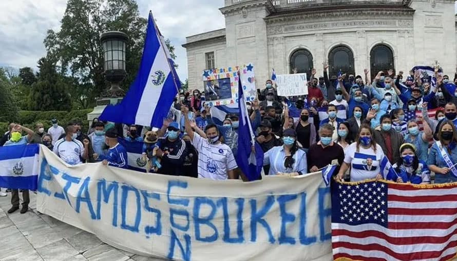 Salvadoreños en el exterior se encuentran listos para la concentración de mañana en apoyo a Bukele