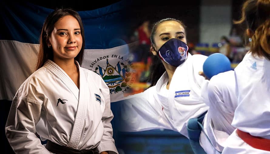 Primera salvadoreña en entrar al Ranking de la Federación Mundial de Karate en la modalidad Kumite Femenino Sub-21