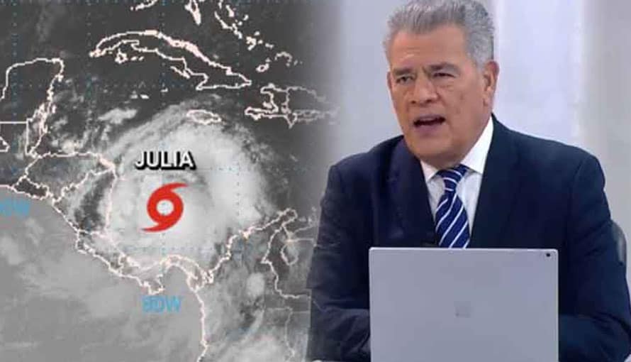 Moisés Urbina dice que un “milagro” está cambiando la trayectoria de la Tormenta Julia