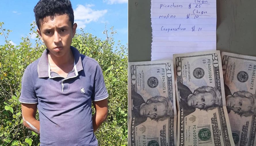 Colaborador de pandillas es capturado luego de cobrar la renta con dinero en mano y un listado de “clientes”