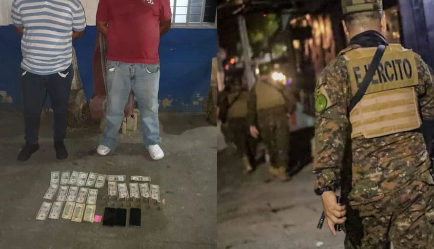 Soldados capturan en el momento exacto a pandilleros que cobraban la renta