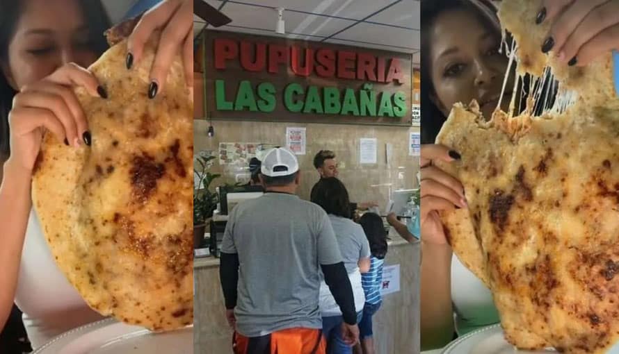 Restaurante salvadoreño triunfa con su famosa pupusa gigante en California