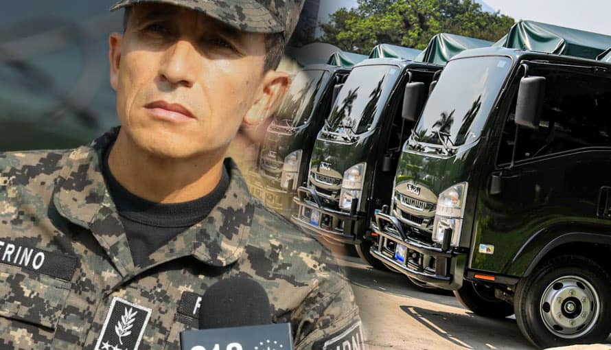 Ministro de Defensa anuncia entrega de 15 vehículos para Fuerza Armada salvadoreña