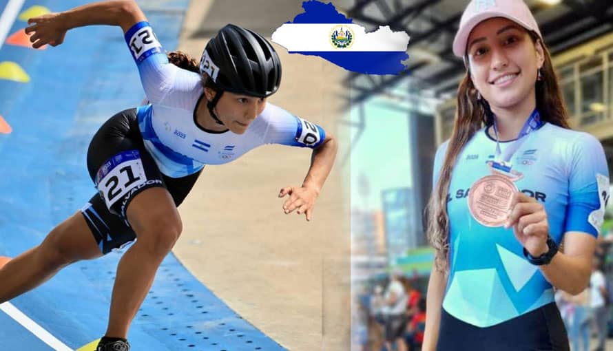Patinadora salvadoreña Ivonne Nochez arrasa en Medellín al ganar medallas en Torneo Panamericano